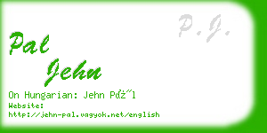 pal jehn business card